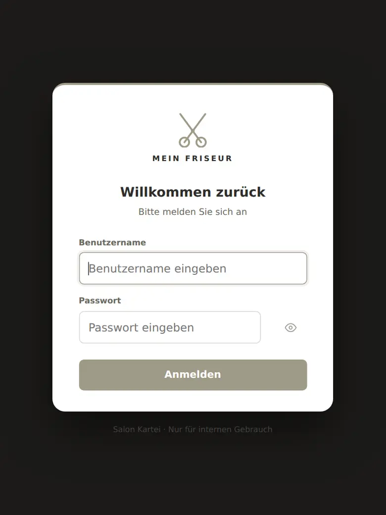 Mein Friseur – Digitale Kundenverwaltung