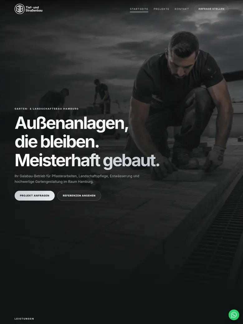 Galabau Hamburg Website